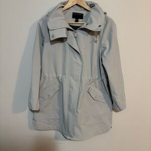 Bernardo Women's Light Gray Rain Jacket | Womens Size Small